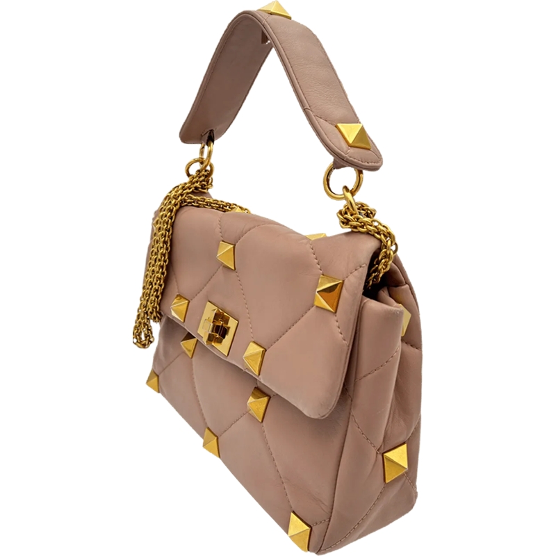 Valentino Garavani Tote Valentino Roman Stud - Nude beige(Image 4)
