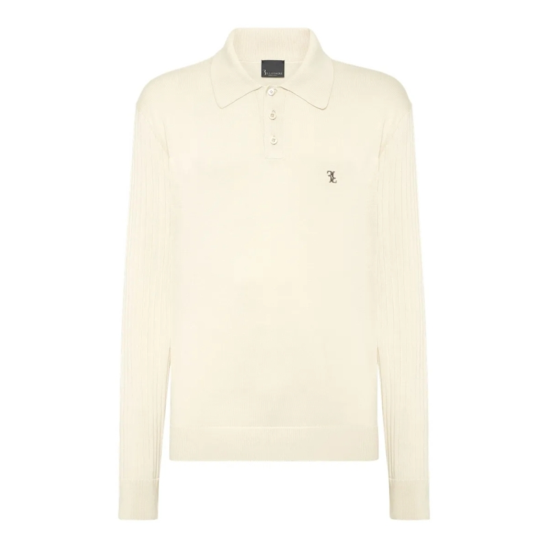 BILLIONAIRE Top Pullover Love weiss