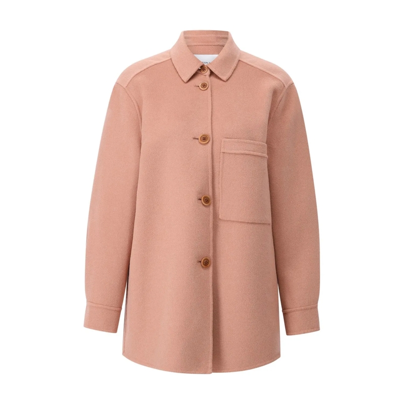 Iris von Arnim Strickjacke Overshirt Zuleika aus Kaschmir & Wolle Rosa