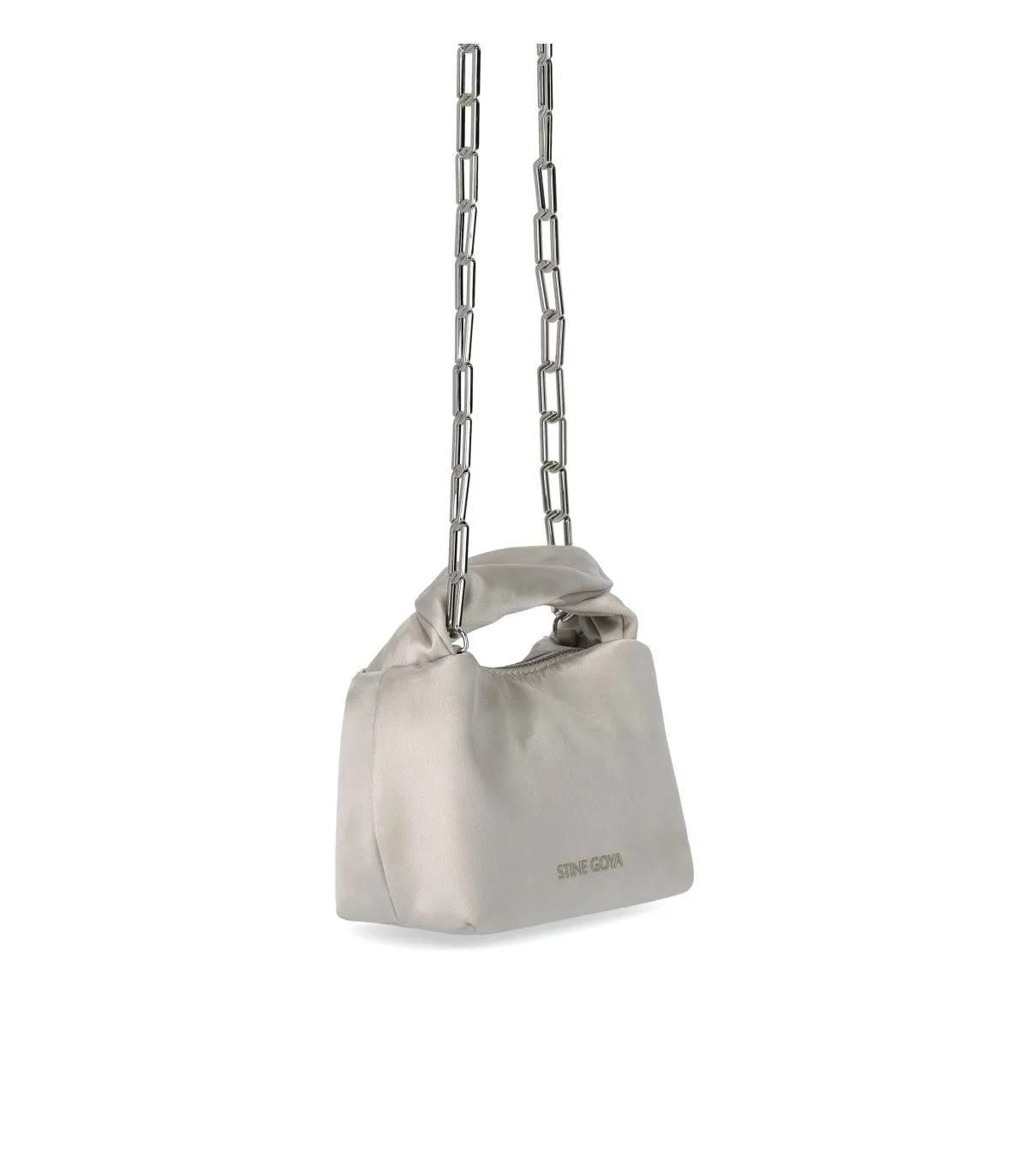 Stine Goya Crossbody bags ZIGGY SATIN GRAUE MICRO TASCHE in grijs