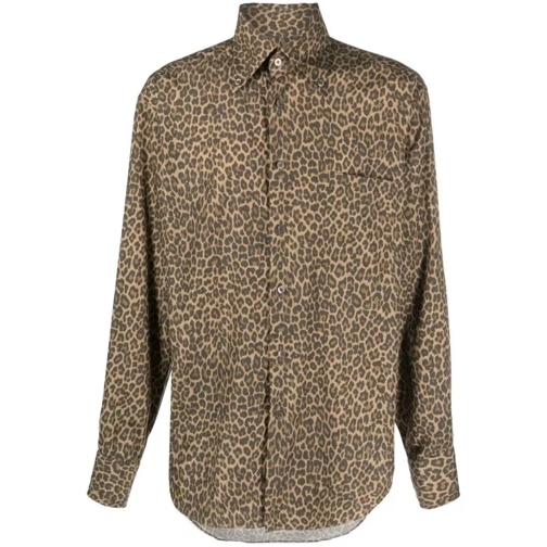 Tom Ford Leopard-Print Shirt Brown 