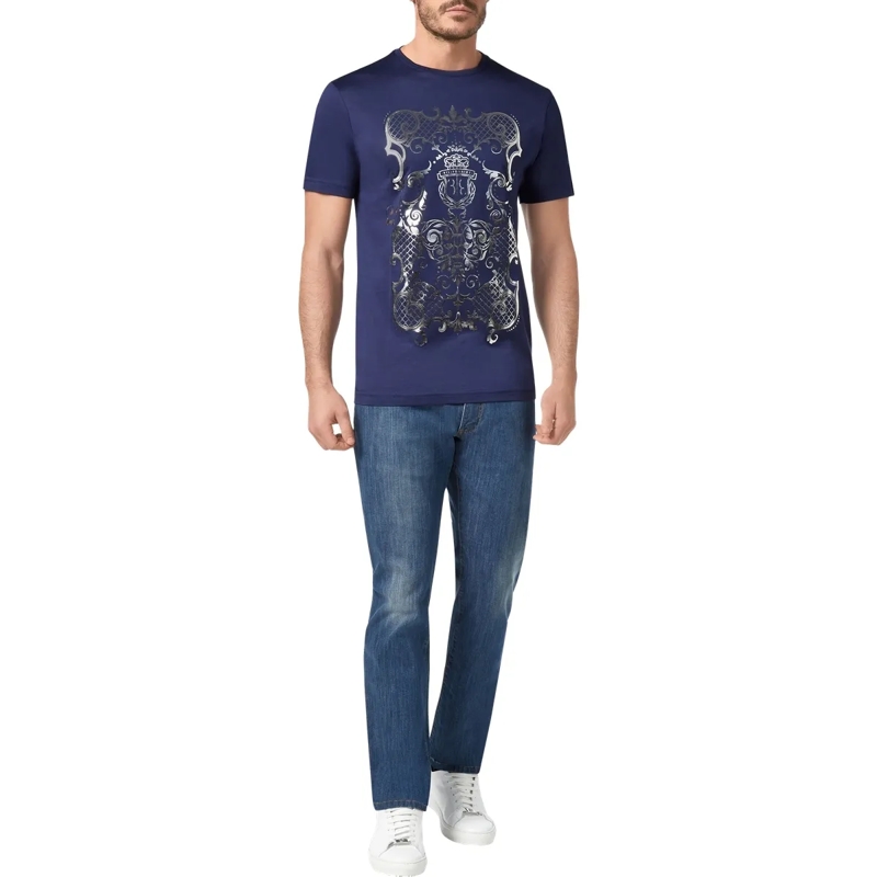 BILLIONAIRE T-Shirt T-Shirt Baroque blau(Image 3)