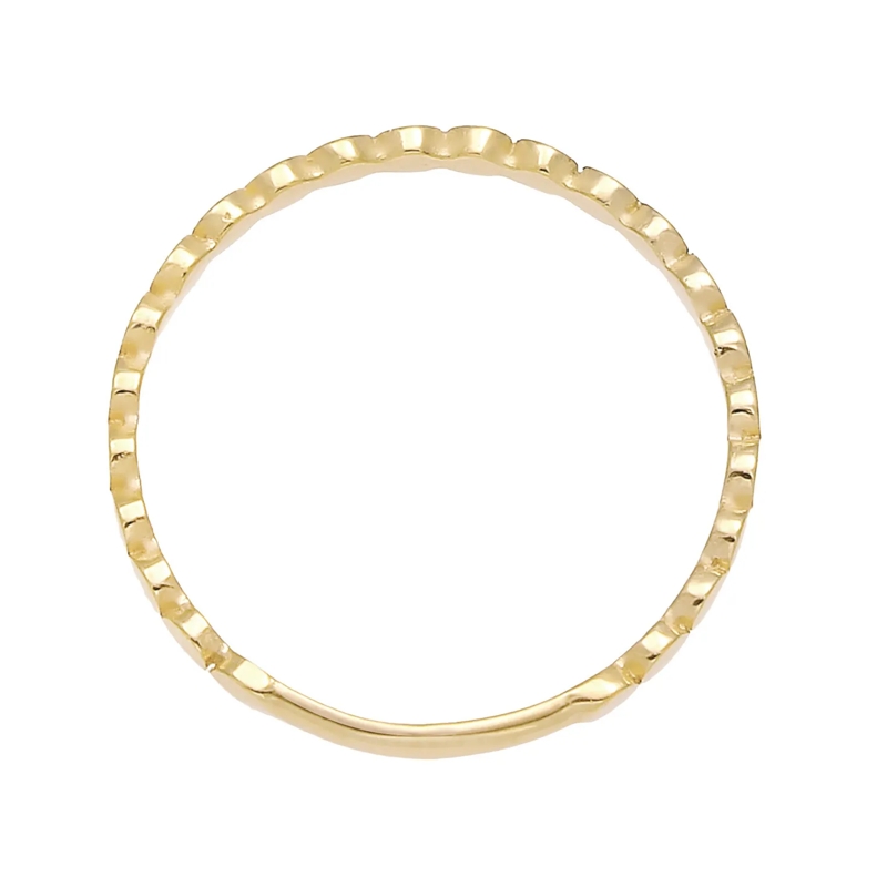 Elli Ring Ring Plättchen Rund Stapelring Geo Basic 375 Gelbg gold(Image 3)