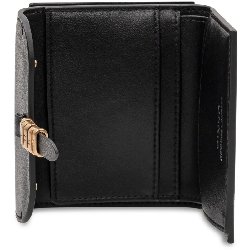 Pinko Geldbörse Portafoglio Saddle con Patta e Chiusura Frontale schwarz(Image 2)