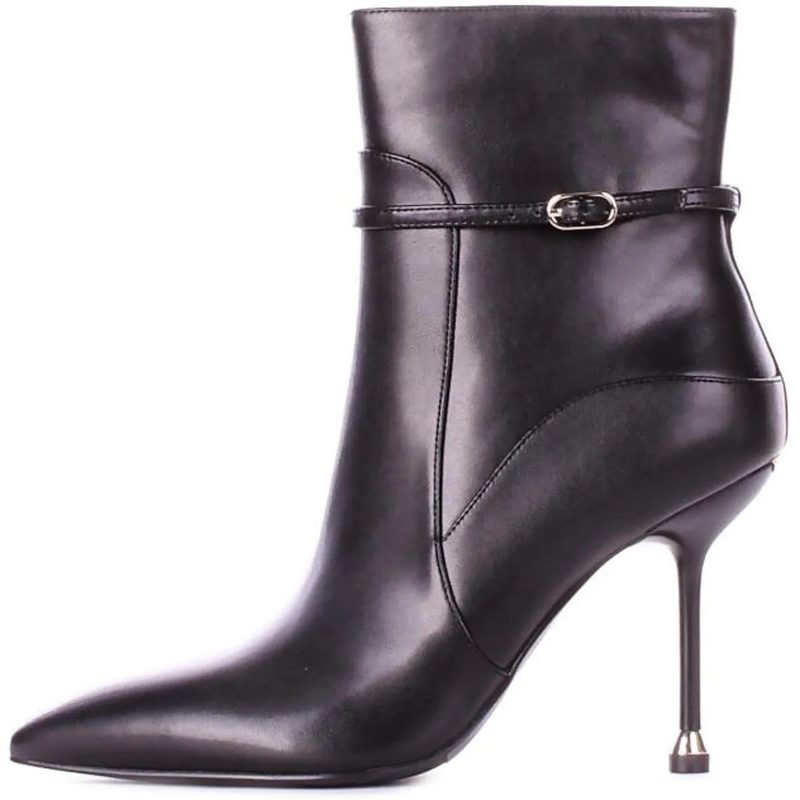 LIU JO Stiefel Pointed Toe Ankle Boots With Stiletto Heel Black
