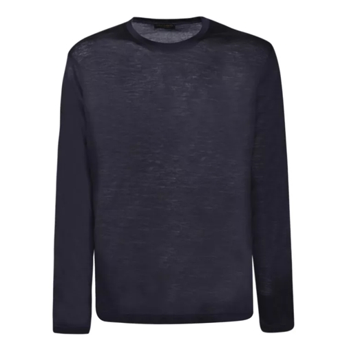 Dell'oglio Jersey And Wool T-Shirt Blue 