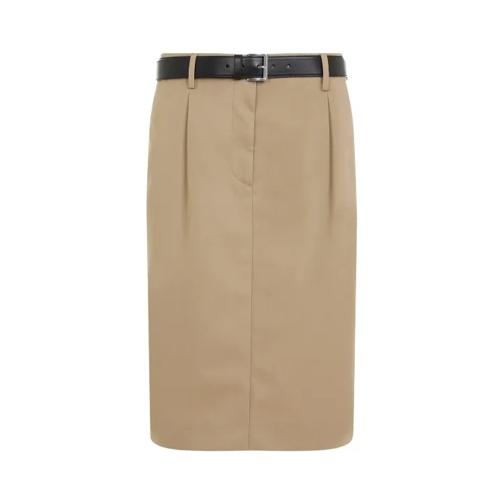 Prada  Brown Rope Cotton Skirt Brown