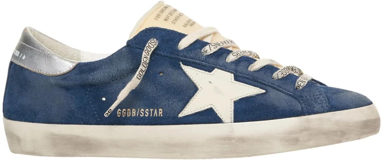 Golden Goose Low-Top Sneaker - Sneakers 'Super Star Classic' - Gr. 44 (EU) - in Blau - für Herren