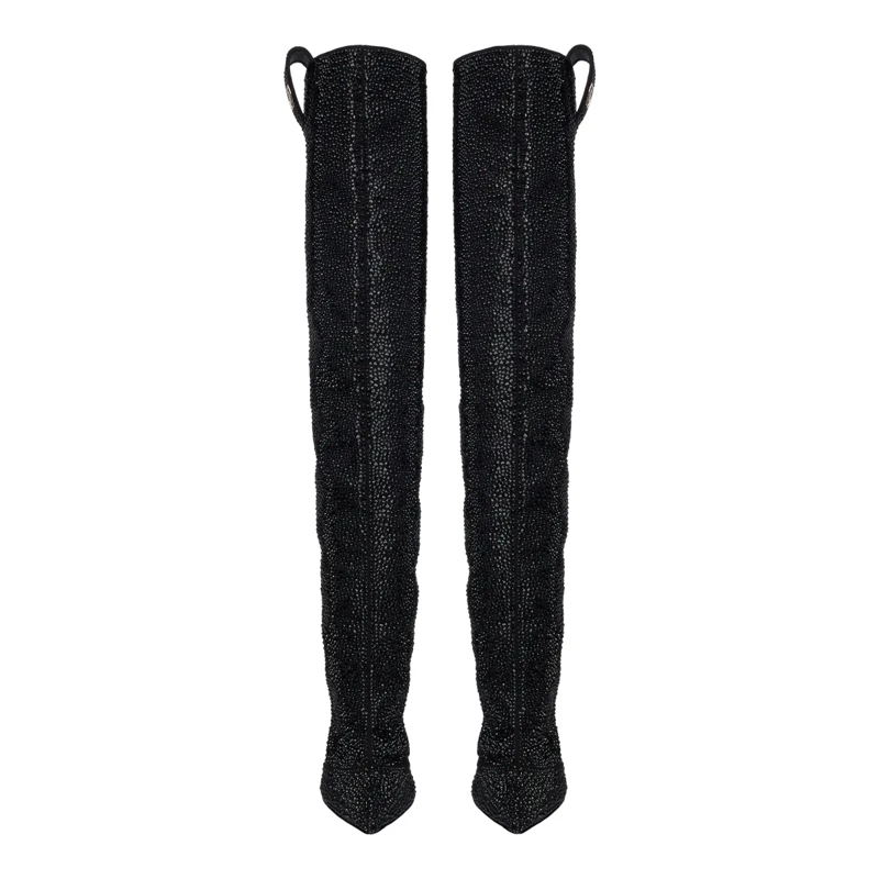Philipp Plein Stiefel Stiefel Hohe Absätze Hoch Hexagon Verziert schwarz(Image 2)