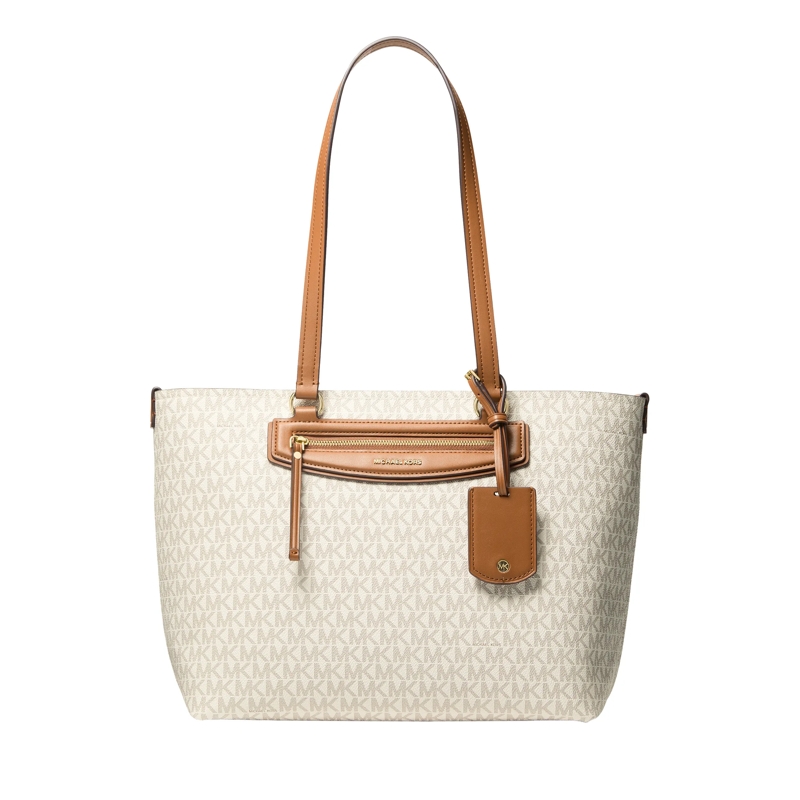 MICHAEL Michael Kors Shopper Md Ew Tz Tote Vanilla/acrn