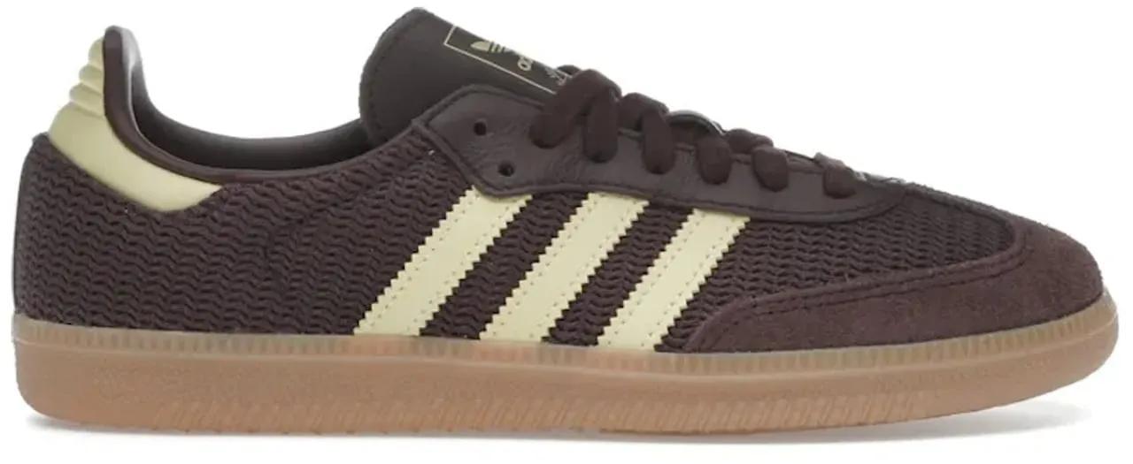 Adidas Low-Top Sneaker - adidas Samba OG Shadow Brown Powder Yellow (Women' - Gr. 37_1_3 - in Braun - für Herren