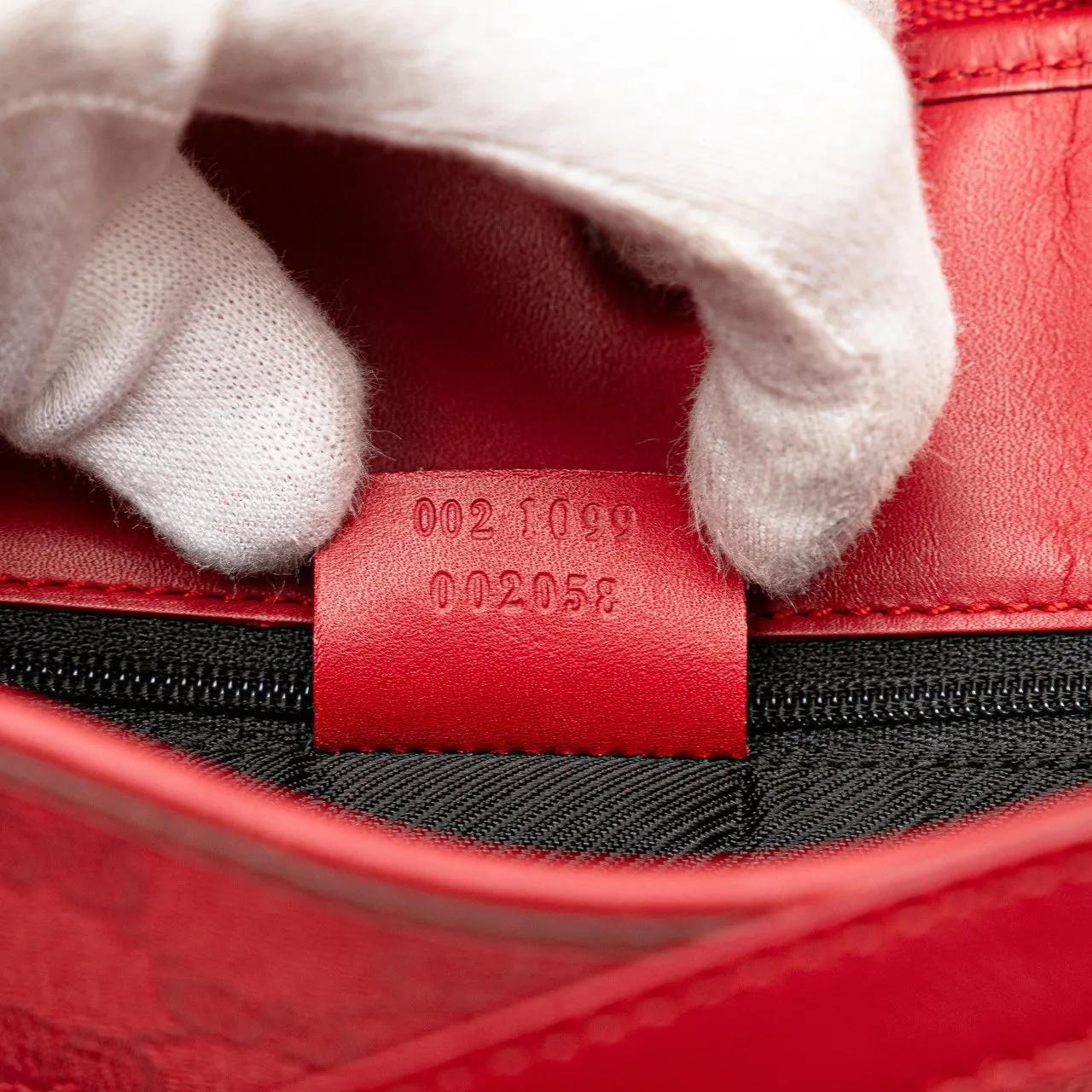 Thumbnail - Gucci Shopper - GG Canvas Tote - Gr. unisize - in Rot - für Damen