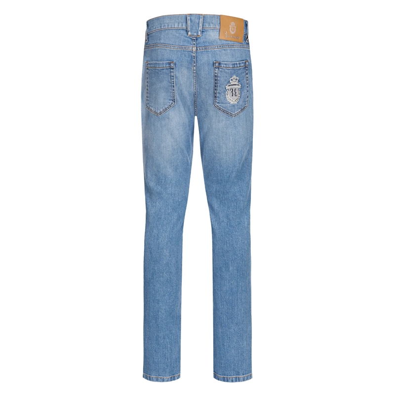 BILLIONAIRE Straight-Leg-Jeans Jeans Regular Fit Crest hell-blau(Image 3)