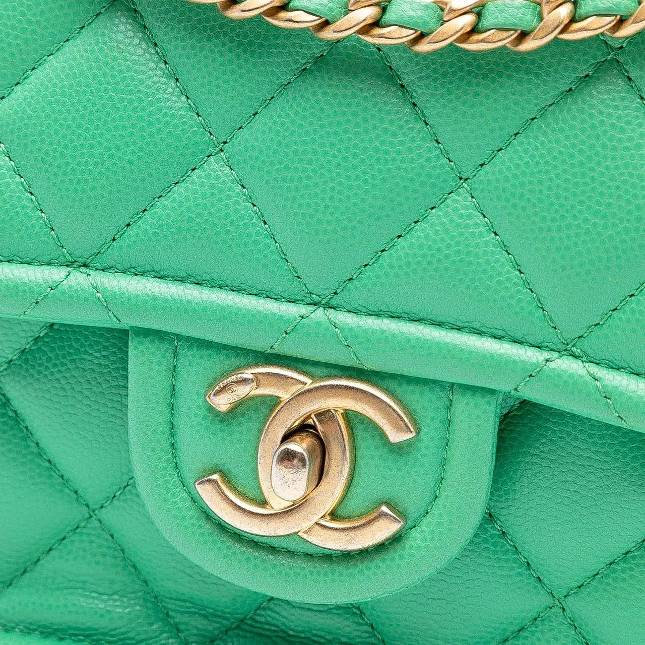 Thumbnail - Chanel Hobo Bags - Medium Quilted Caviar Sweet Flap - Gr. unisize - in Grün - für Damen