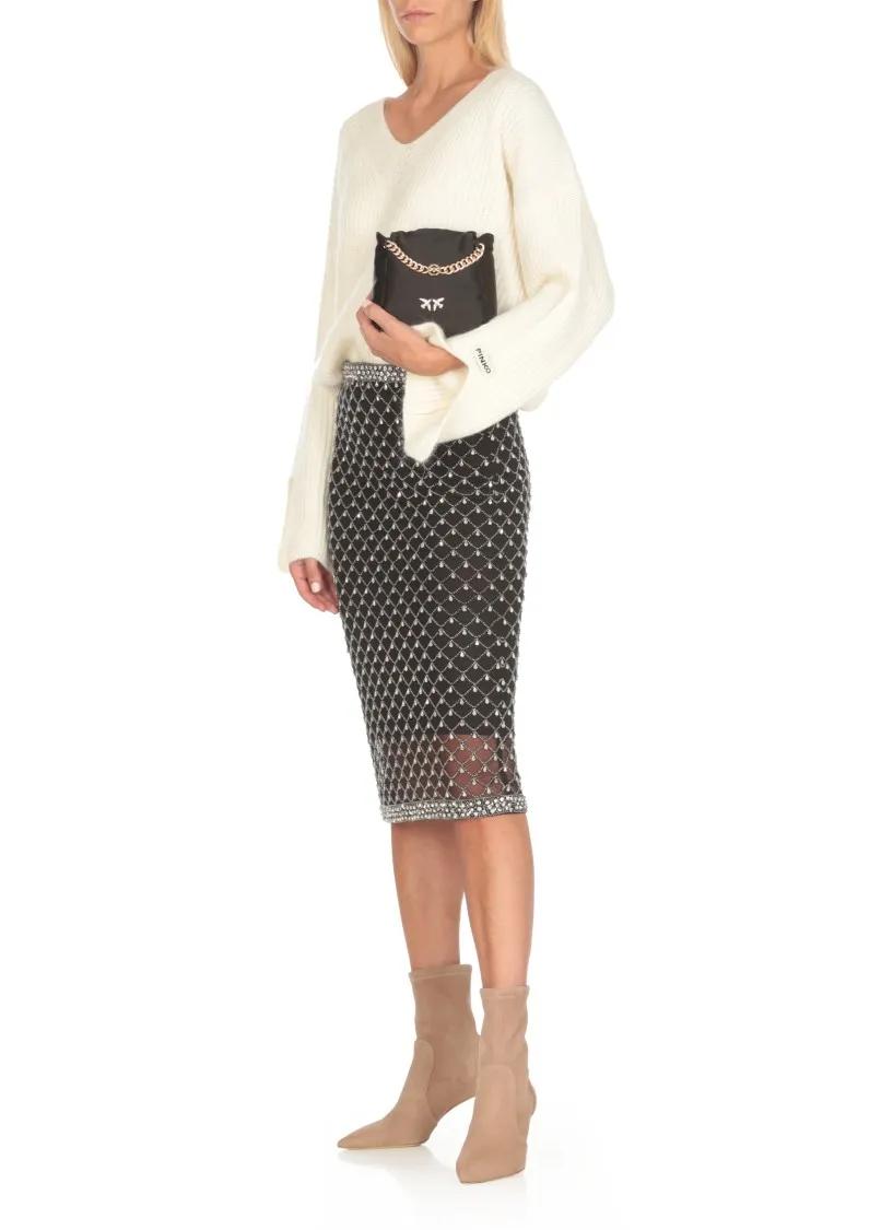 Pinko Zwarte Atalanta Tassen Black Dames