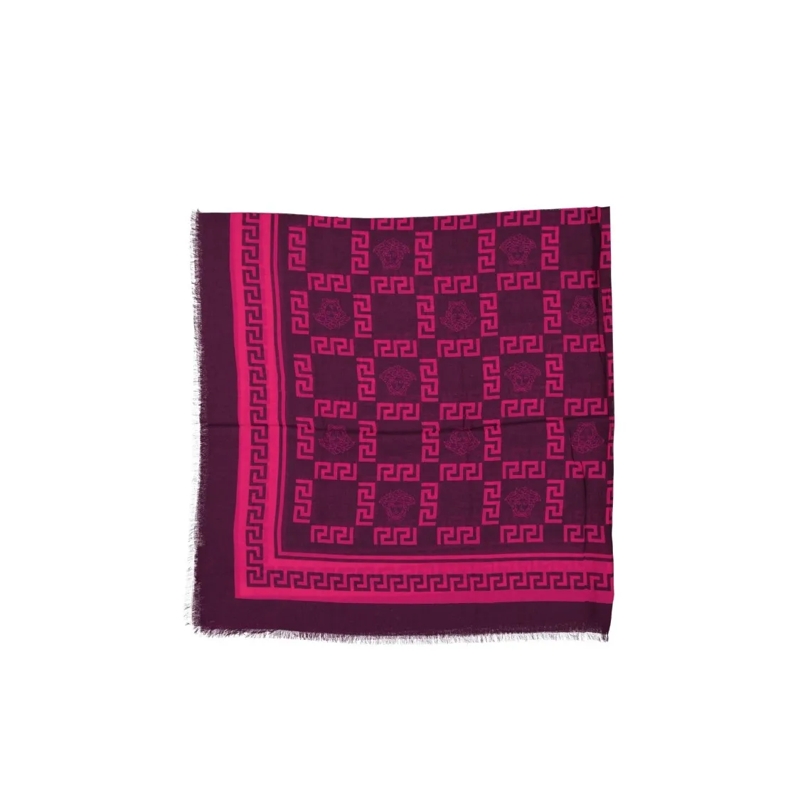 Versace Lichtgewicht Sjaal Foulard Square Scarf Pink