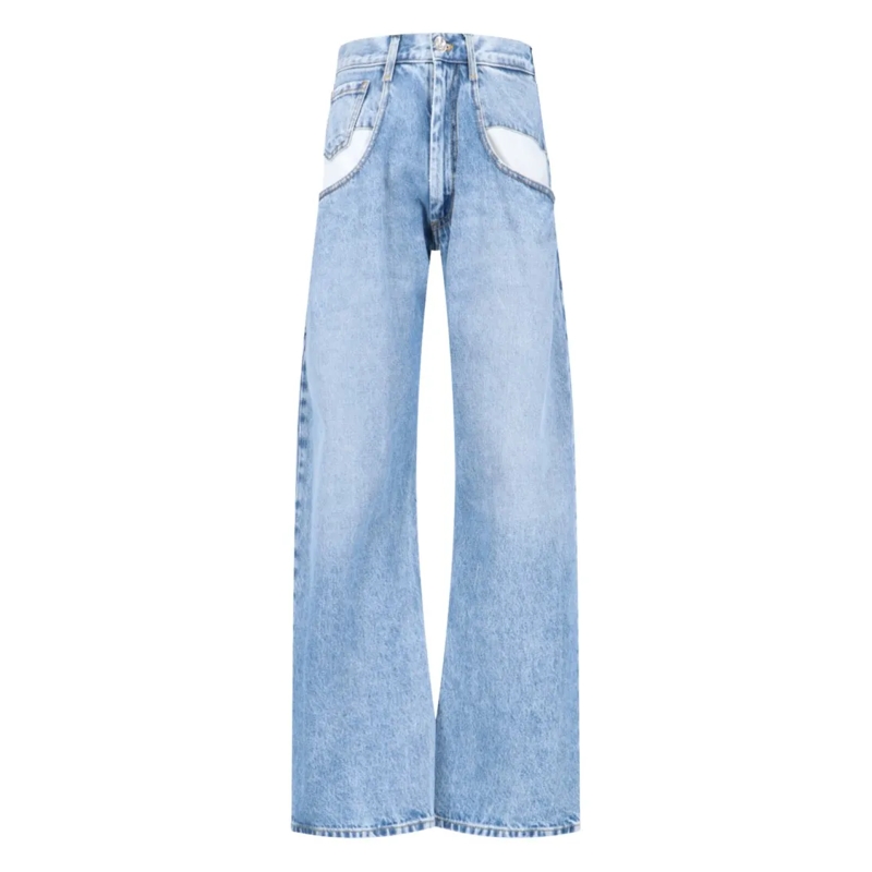Maison Margiela Jeans Four Stitches Straight Jeans – Light Blue Blue