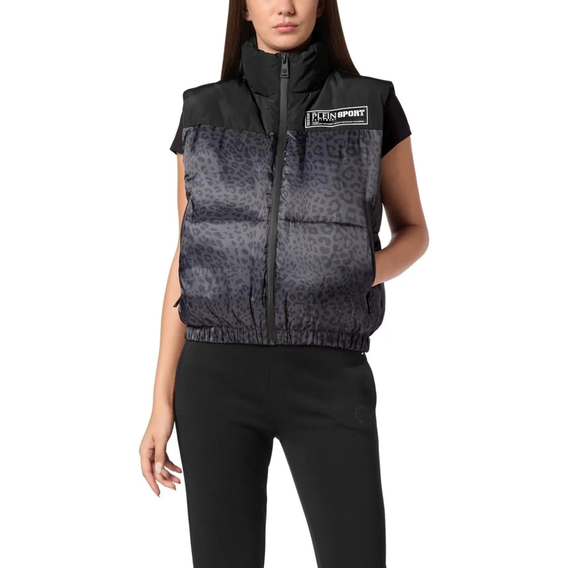 Plein Sport Weste Weste Leopard schwarz(Image 2)