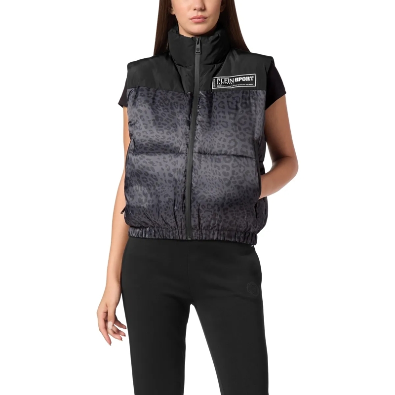 Plein Sport Weste Weste Leopard schwarz(Image 3)