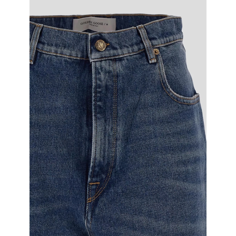Golden Goose Jeans Medium Wash High-Waisted Jeans Blue(Image 3)