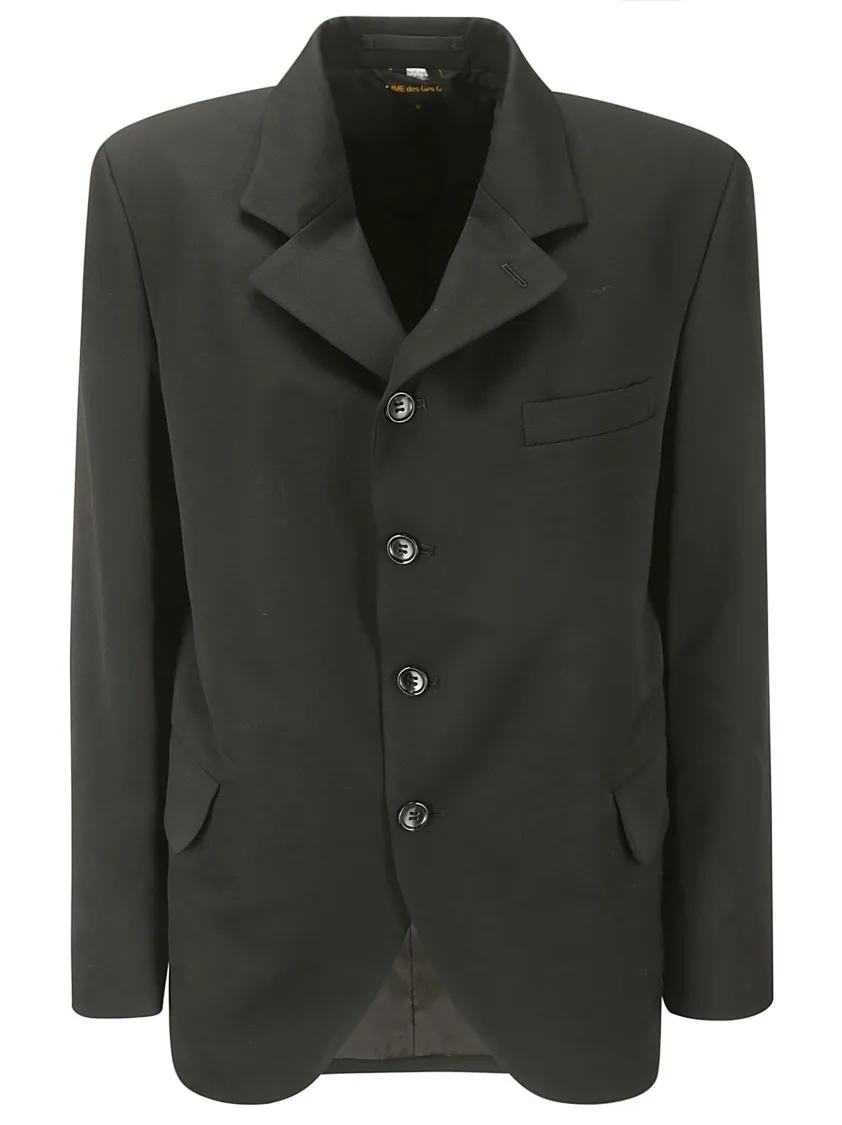 Thumbnail - Comme des Garcons - Single -Breasted Jacket With Structured Straps - Größe S - schwarz