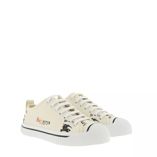 Burberry Archive Logo Cotton Sneakers Off White Low-Top Sneaker