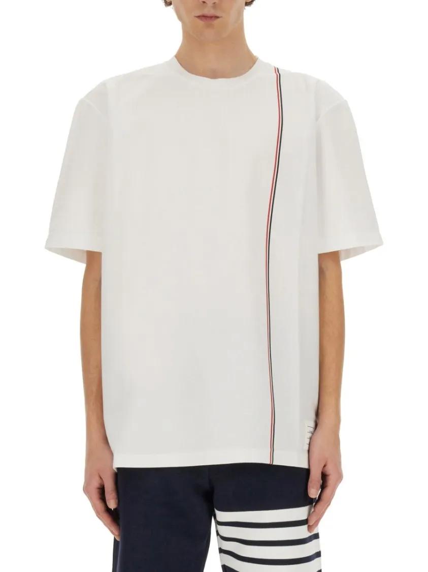 Thumbnail - Thom Browne - Jersey T-Shirt - Größe 5 - weiß