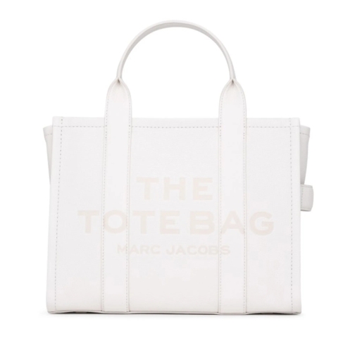 Marc Jacobs Tote Cream Leather Midi Tote Bag White