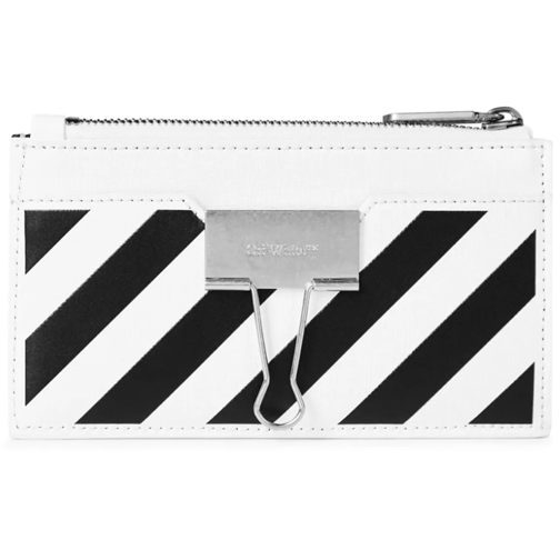 Off-White Portemonnee Binder Logo Card Case weiß