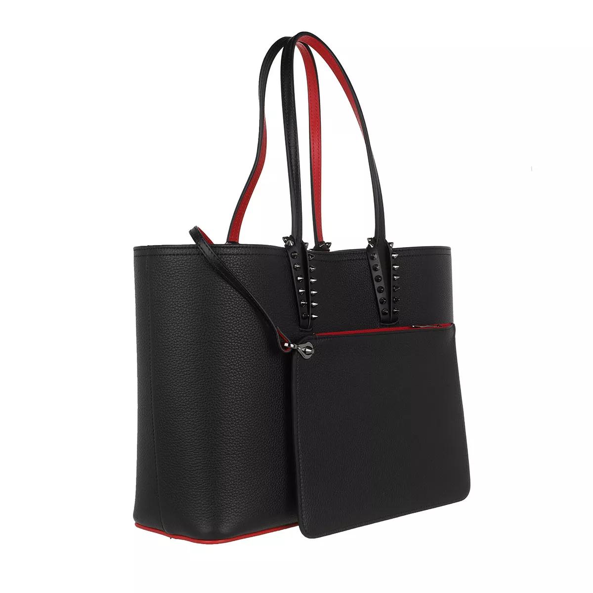 Cabata E/W mini - Tote bag - Calf leather - Black - Christian Louboutin