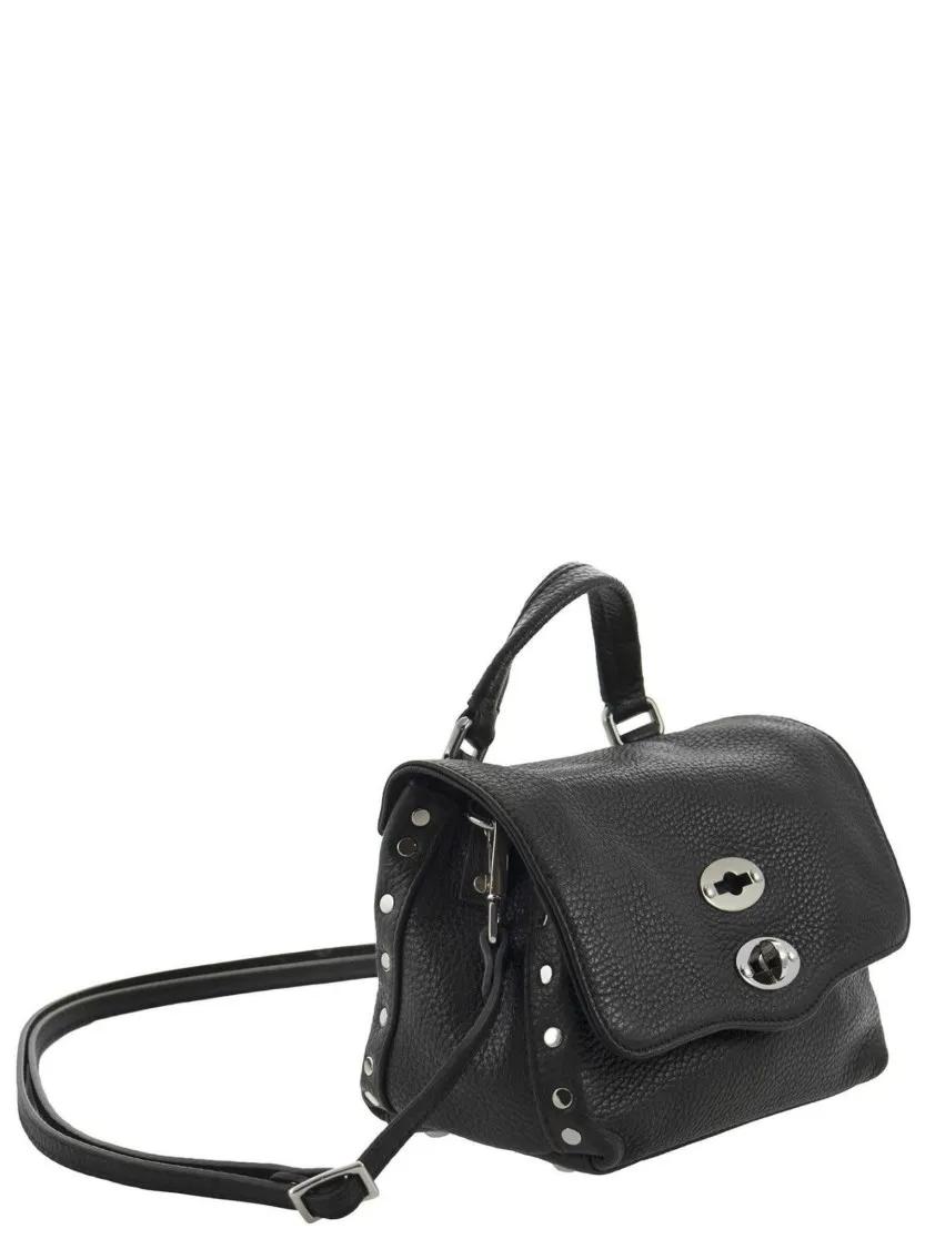 Zanellato Hobo bags Postina Baby Black Handbag in zwart