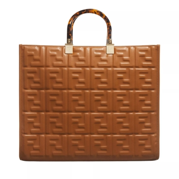 Fendi brown clearance leather shopper