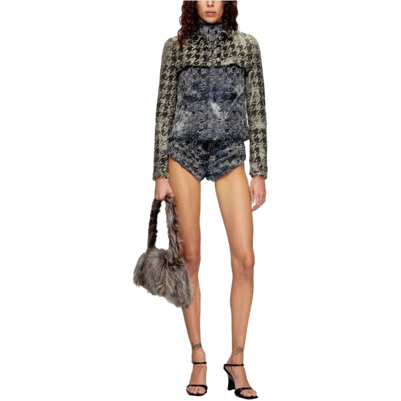 Diesel T-shirt Top Black schwarz