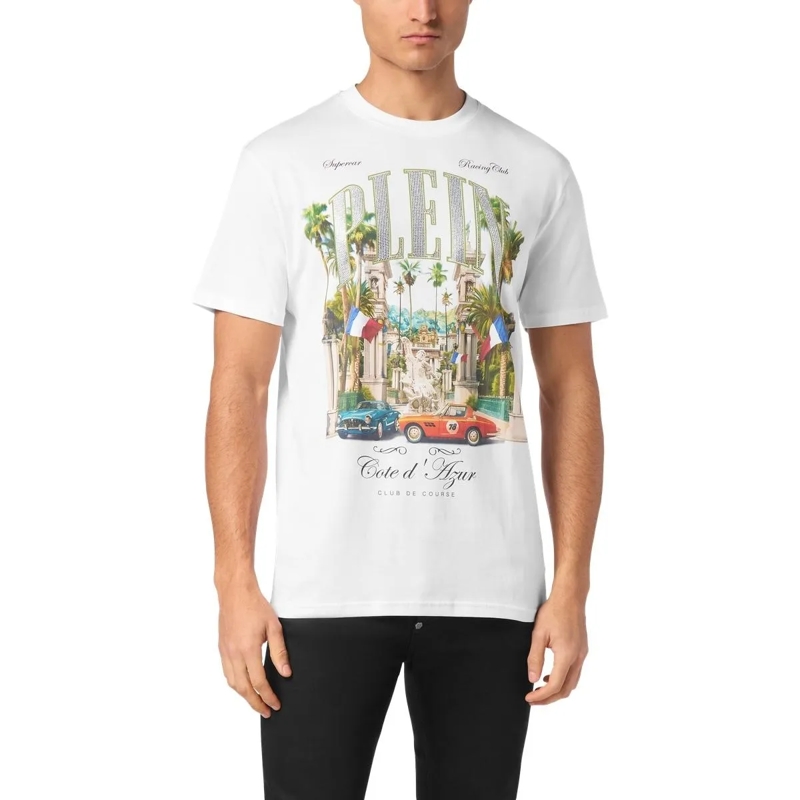 Philipp Plein T-Shirt T-Shirt Mit Schmucksteinen weiss(Image 4)