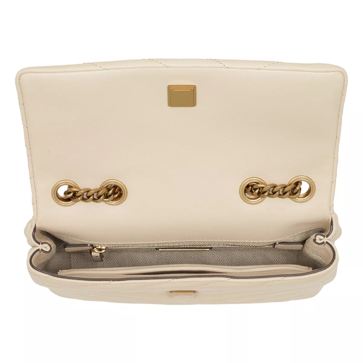 Tory Burch Kira Pebbled Small Convertible Shoulder Bag New Cream