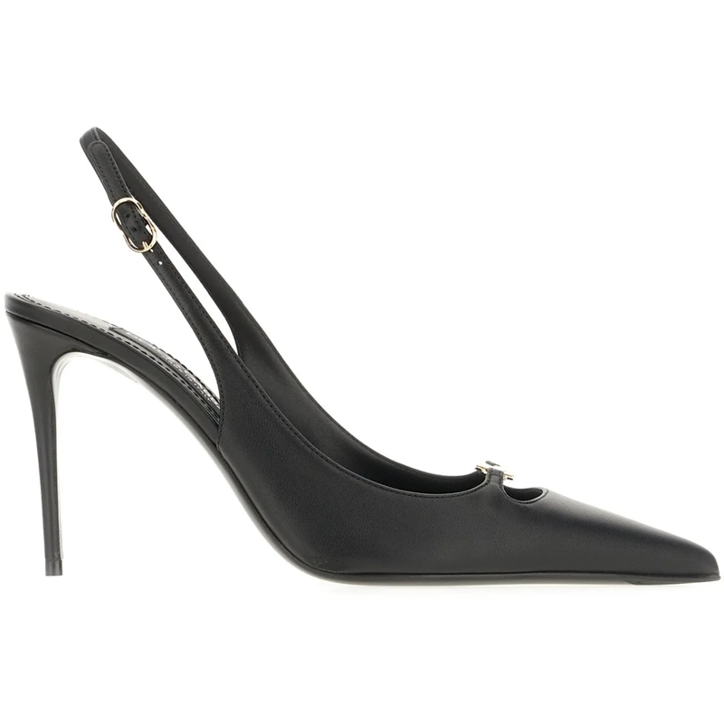 Dolce&Gabbana Stiefel Dolce&gabbana Black nappa leather pumps schwarz