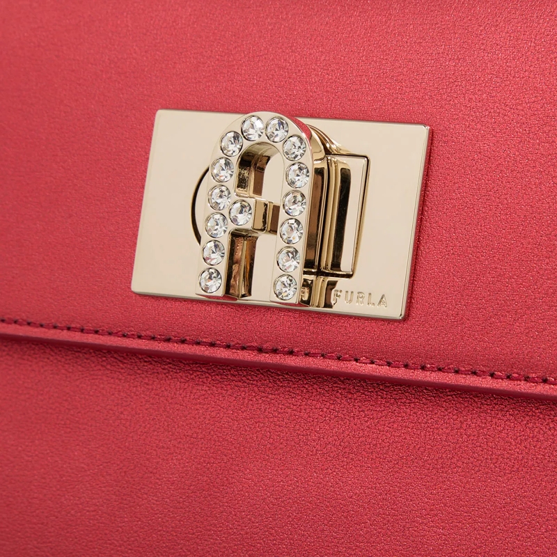 Furla Satchel Furla 1927 Mini Top Handle Rosso Veneziano(Image 4)