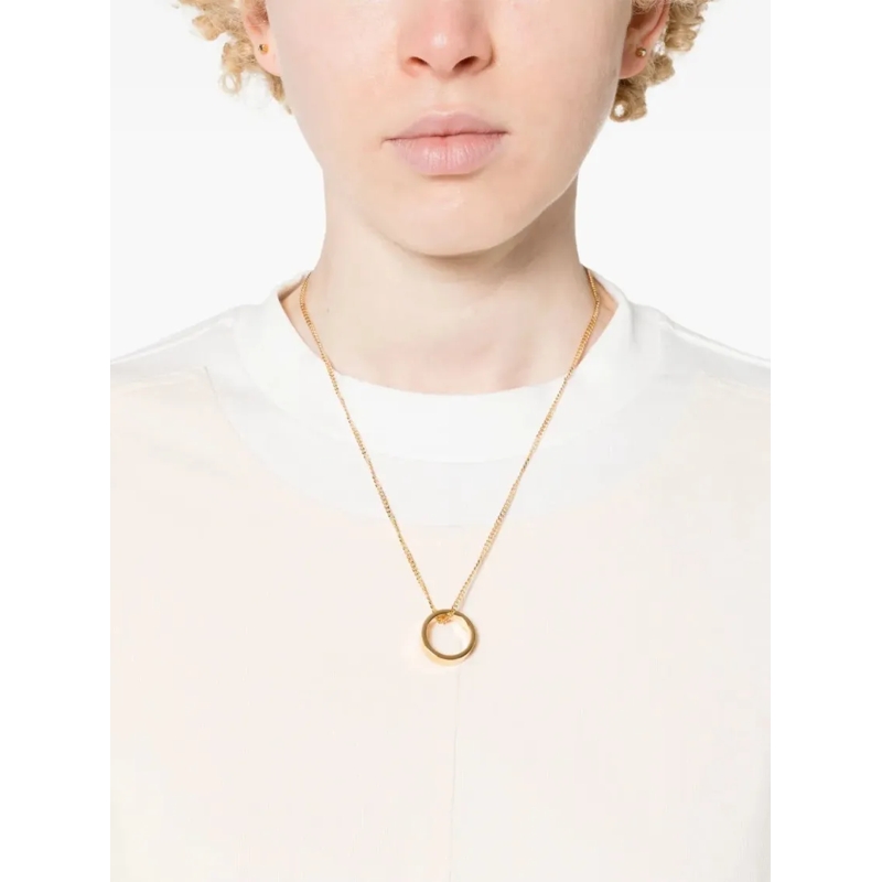 MM6 Maison Margiela Mittellange Halskette Numeric Minimal Signature Necklace Gold (Image 2)