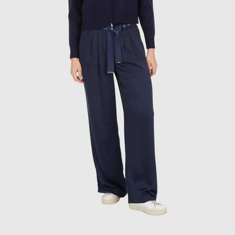 Marc Aurel Hose Satin-Hose blau(Image 3)