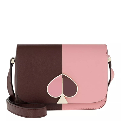 Kate Spade New York Nicola Bicolor Crossbody Bag Roasted Fig Pink Crossbody Bag