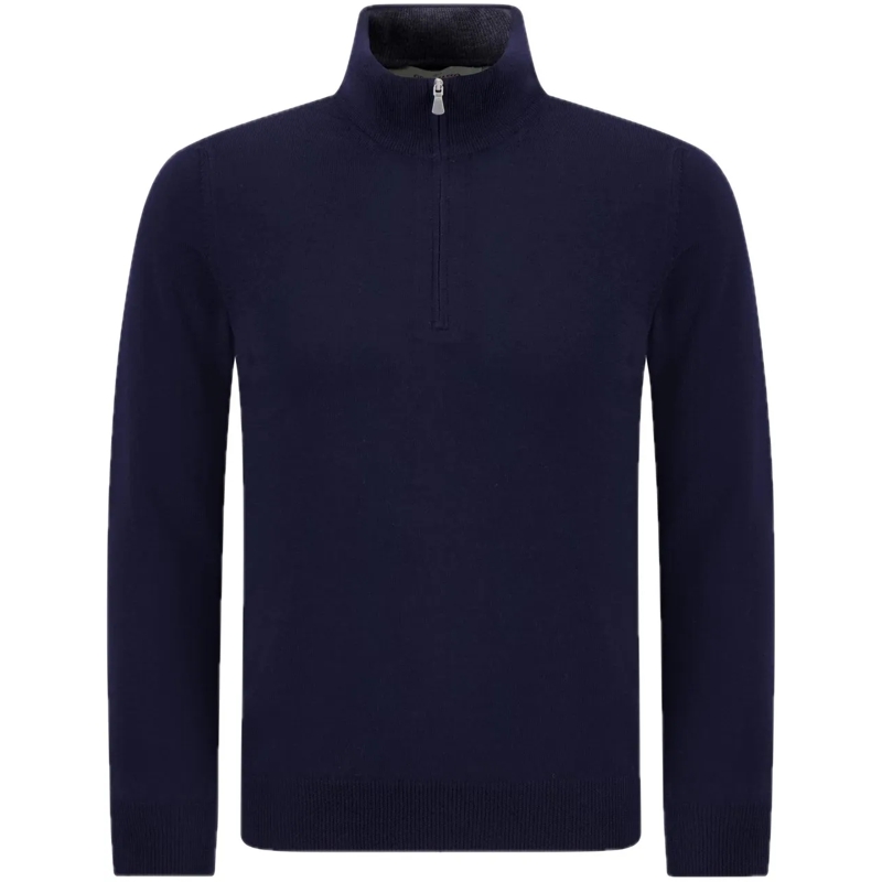 Gran Sasso Pull Trui met rits blauw blau