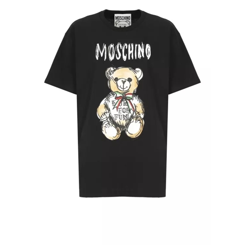 Moschino Drawn Teddy Bear T-Shirt Black 