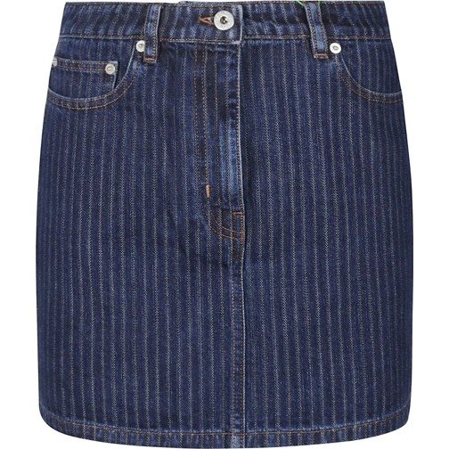 Kenzo Jupes midi Mini Stripped Skirt Blue blau