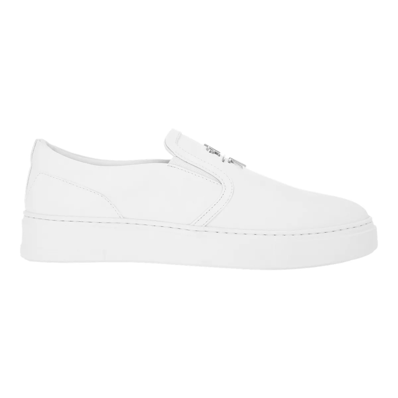 Philipp Plein Slip-On-Sneaker Mokassins weiss