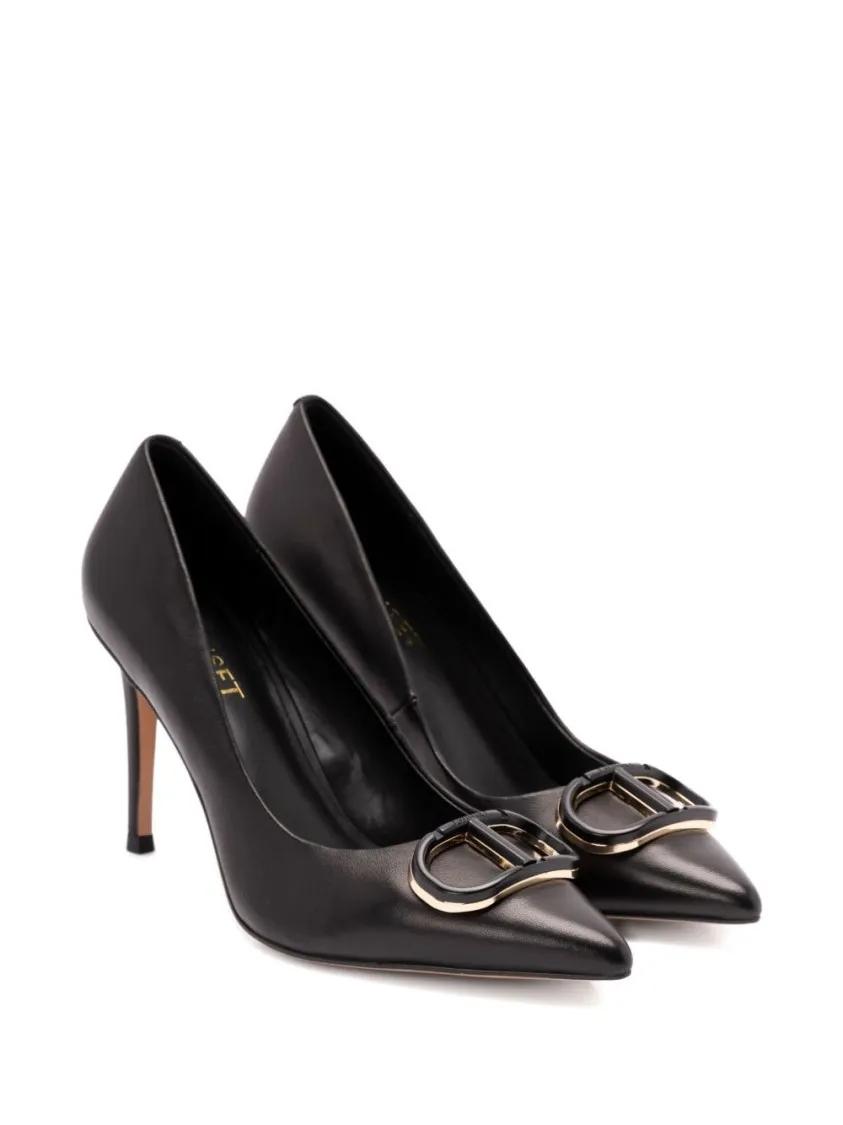 Thumbnail - Twin-Set Hohe Schuhe - High-Heeled Black Pumps With Pointed Toe - Gr. 39 (EU) - in Schwarz - für Damen