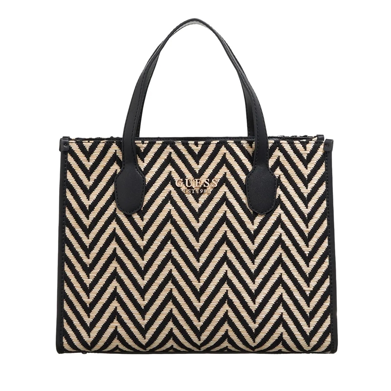 Guess Shopper Silvana 2 Compartment Tote Black
