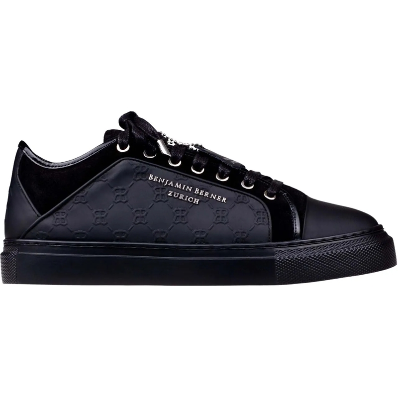 BENJAMIN BERNER Sneaker basse Benjamin Berner Logo Monogram Embossed Sneakers Zw schwarz