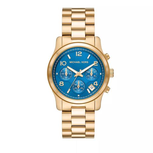 Michael Kors Michael Kors Runway Chronograph Stainless Steel Watch Gold Quartz Horloge