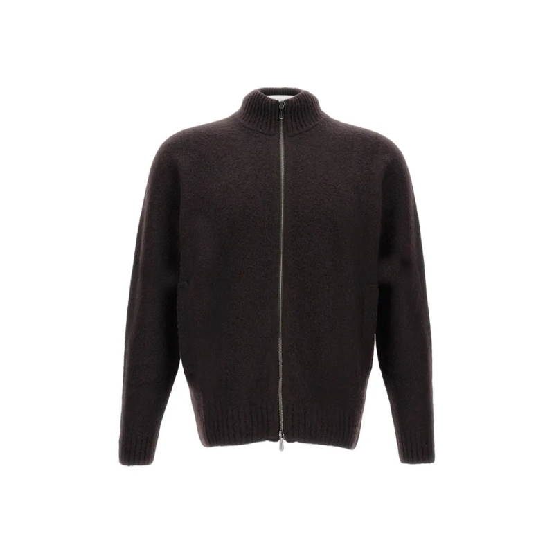 Drumohr Vest Brushed Cardigan Brown