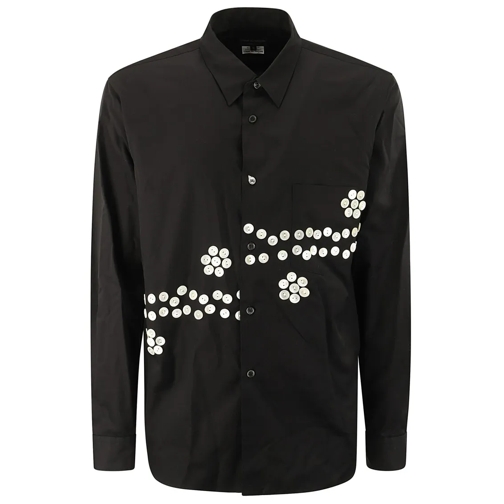 Comme des Garcons Hemden Button Closure Decorative Shirt Black